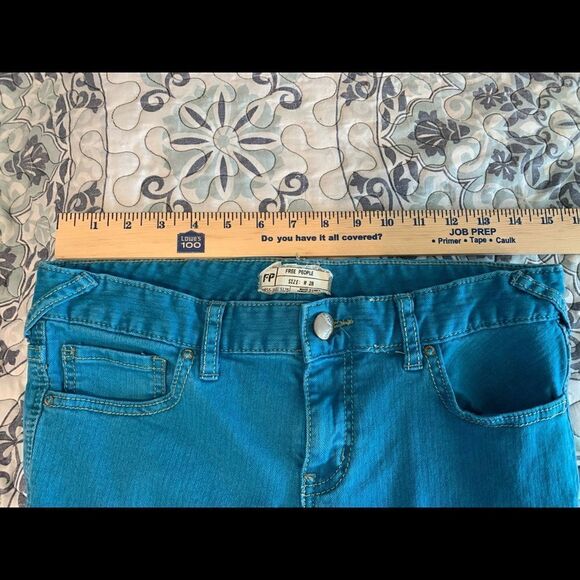 Free People turquoise jeans size 28 - Picture 6 of 10